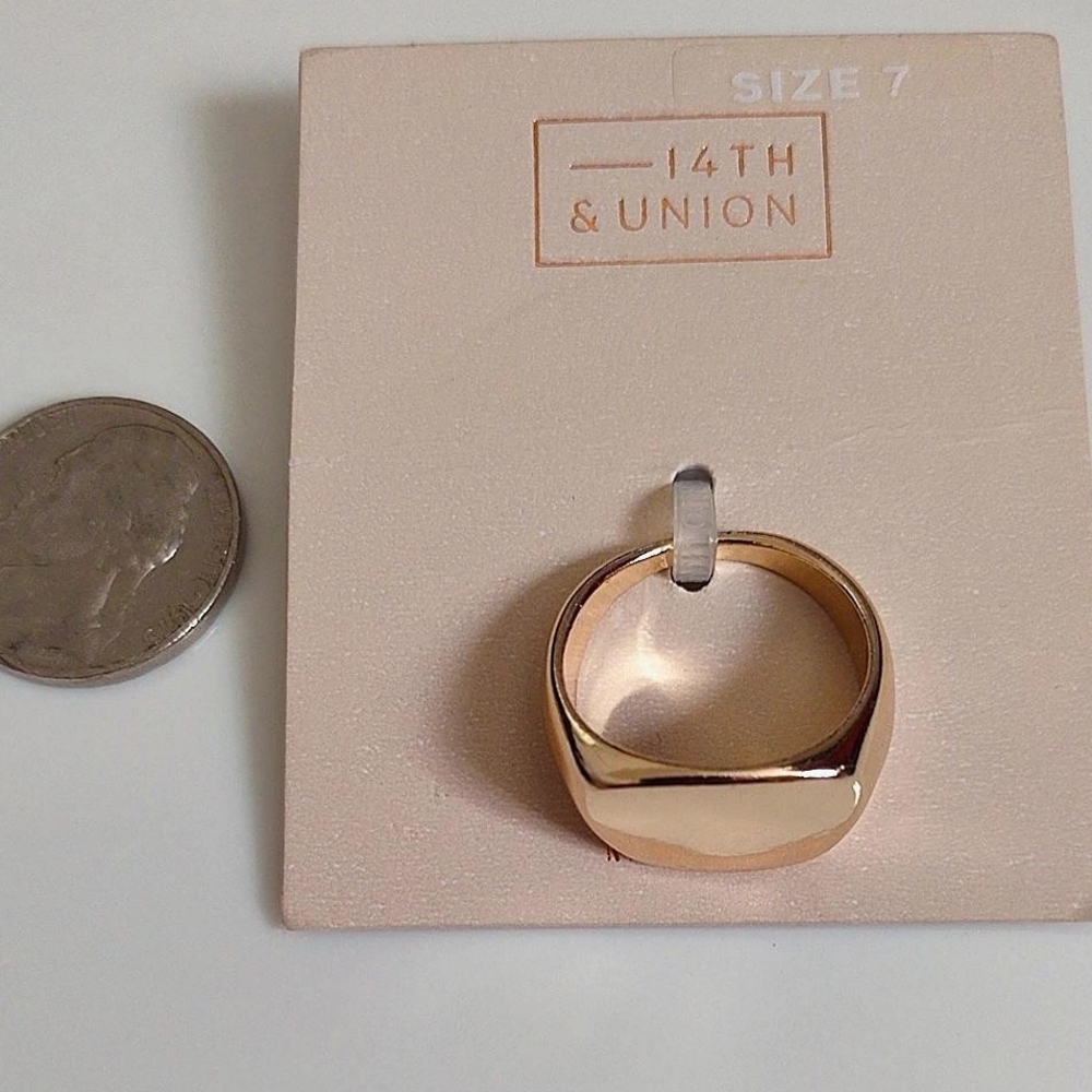 14th & Union Gold-Tone Ring